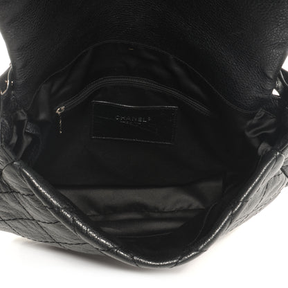 Chanel Glazed Calfskin On The Road XL Flap Black 5 of 8