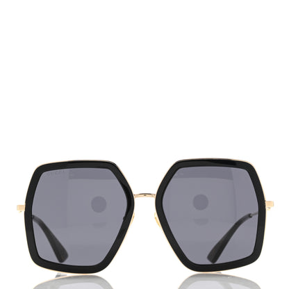 Gucci Acetate Oversize Square Frame GG0106S Sunglasses Black 2 of 12