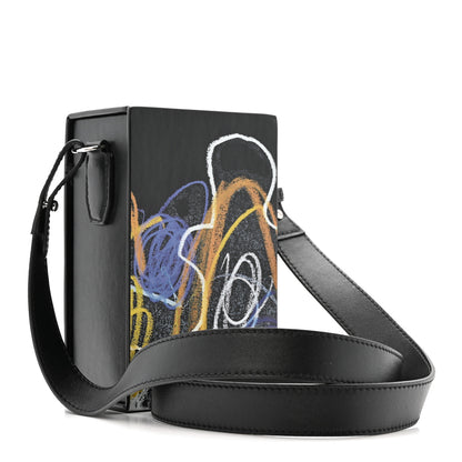 Fendi X NOEL FIELDING Calfskin Painted Vertical Box Black Multicolor 3 of 12