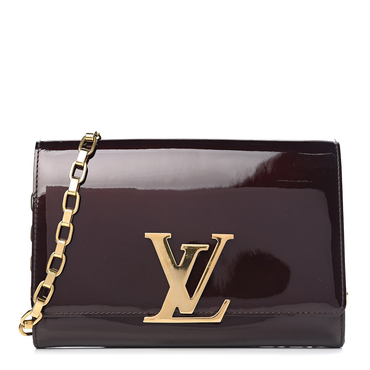 Louis Vuitton Patent Chain Louise GM Amarante 1 of 11
