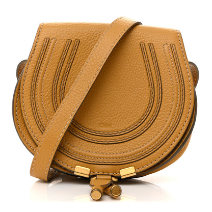 Chloe Calfskin Mini Marcie Round Crossbody Bag Dusty Yellow 1 of 11
