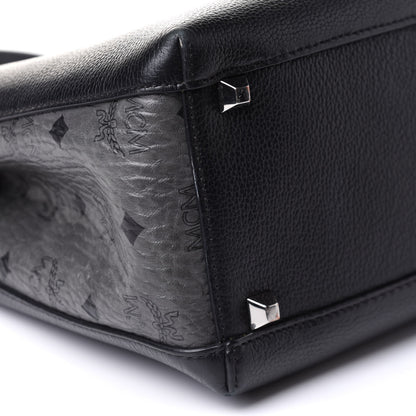MCM Grained Calfskin Visetos Medium Sarah Hobo Black 5 of 15
