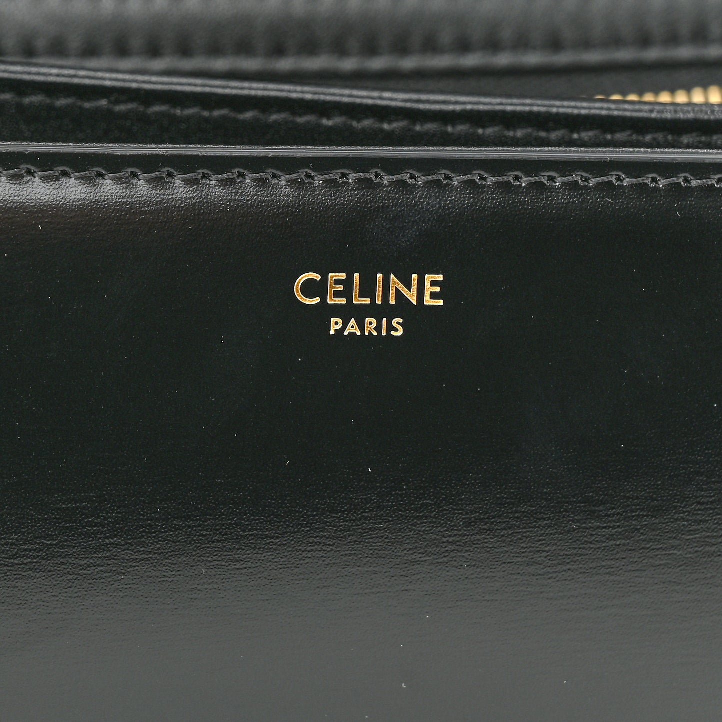 Shiny Calfskin Medium Triomphe Black