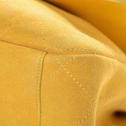 Chanel x Pharrell Williams Suede Lambskin XXL Flap Bag Yellow 11 of 13