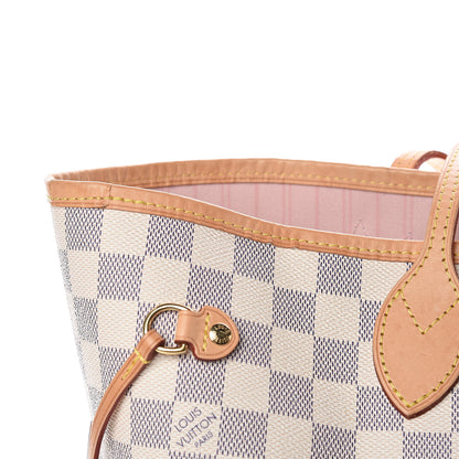 Louis Vuitton Damier Azur Neo Neverfull MM Rose Ballerine 12 of 17
