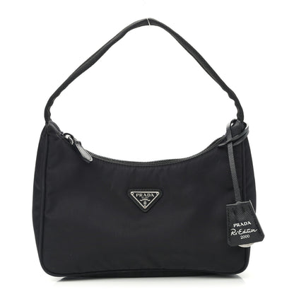 Prada Tessuto Nylon Mini Re-Edition 2000 Bag Black 1 of 12