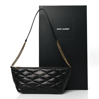 Saint Laurent Lambskin Quilted Gaby Zipped Shoulder Bag Black 12 of 12