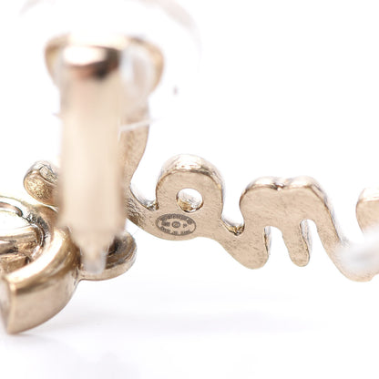 Chanel Metal CC Turnlock Climber Clip On Earrings Gold 4 of 5