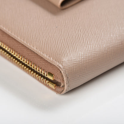 Prada Saffiano Fiocco Bow Zip Around Wallet Cammeo 11 of 13
