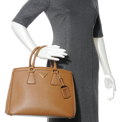 Prada Saffiano Lux Parabole Tote Caramel 2 of 10