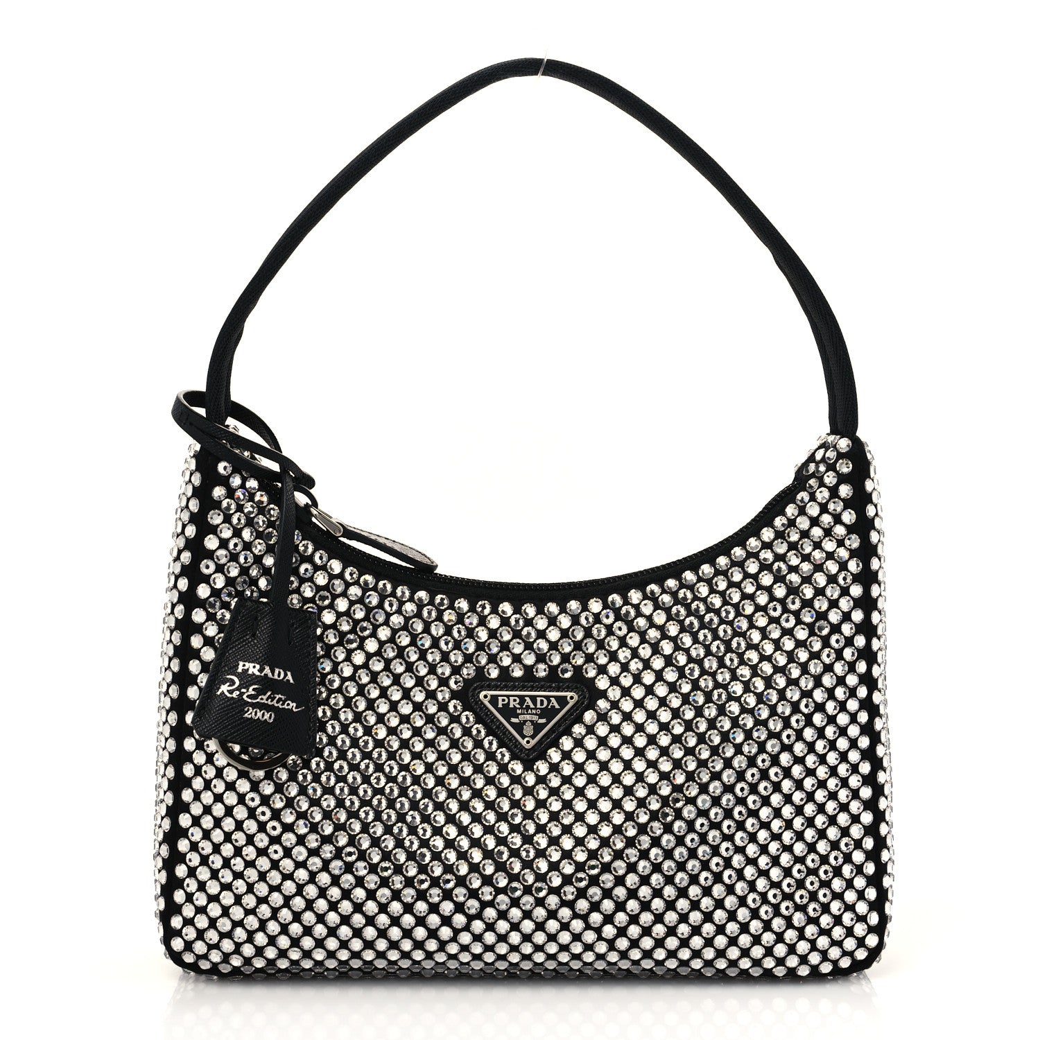 Prada Satin Crystal Mini Re-Edition 2000 Bag Cristal 1 of 6