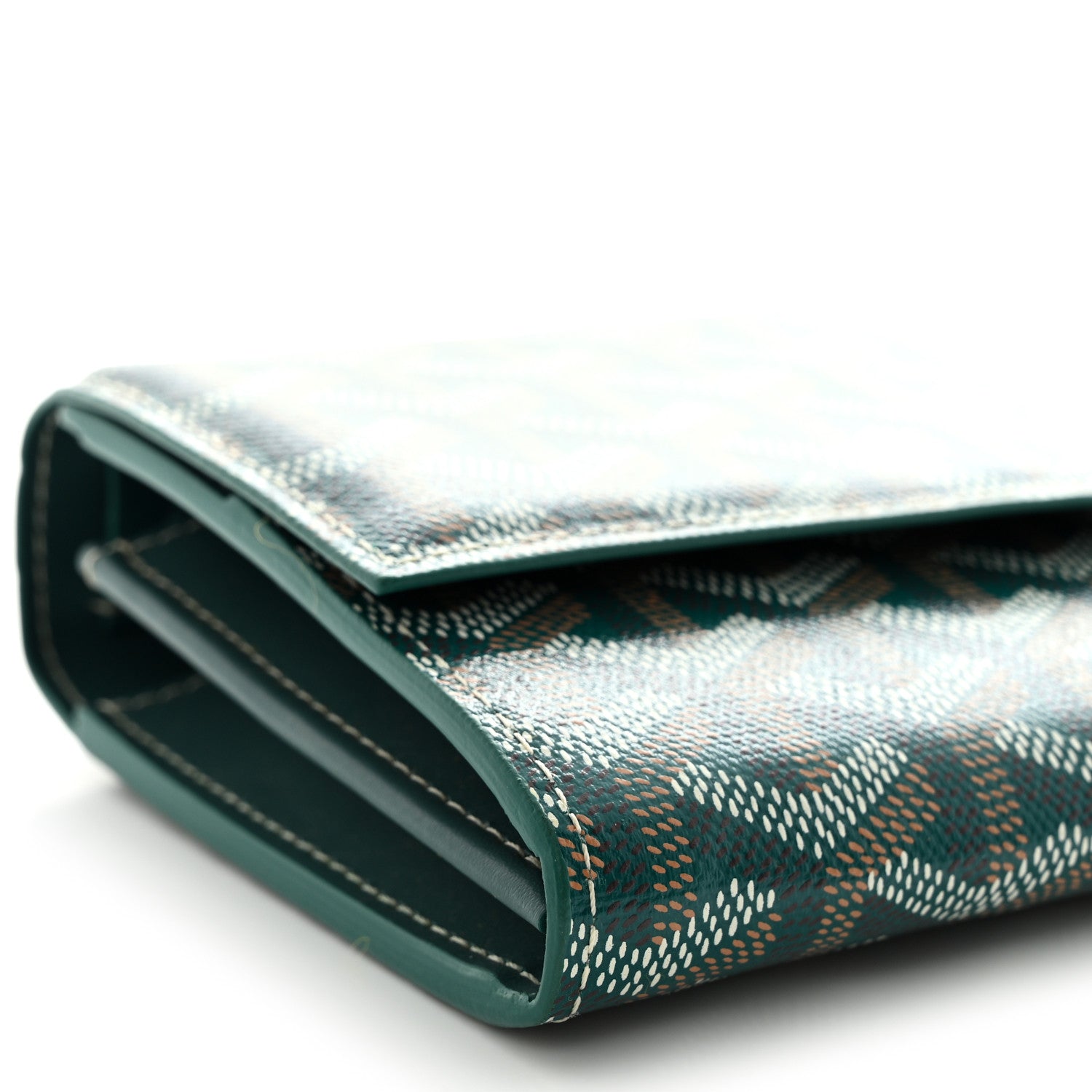 Goyard Goyardine Varenne Continental Wallet Green 9 of 10