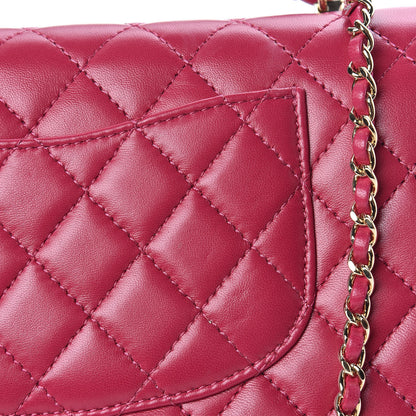 Chanel Lambskin Quilted Small Citizen Chic Flap Dark Pink 11 of 12