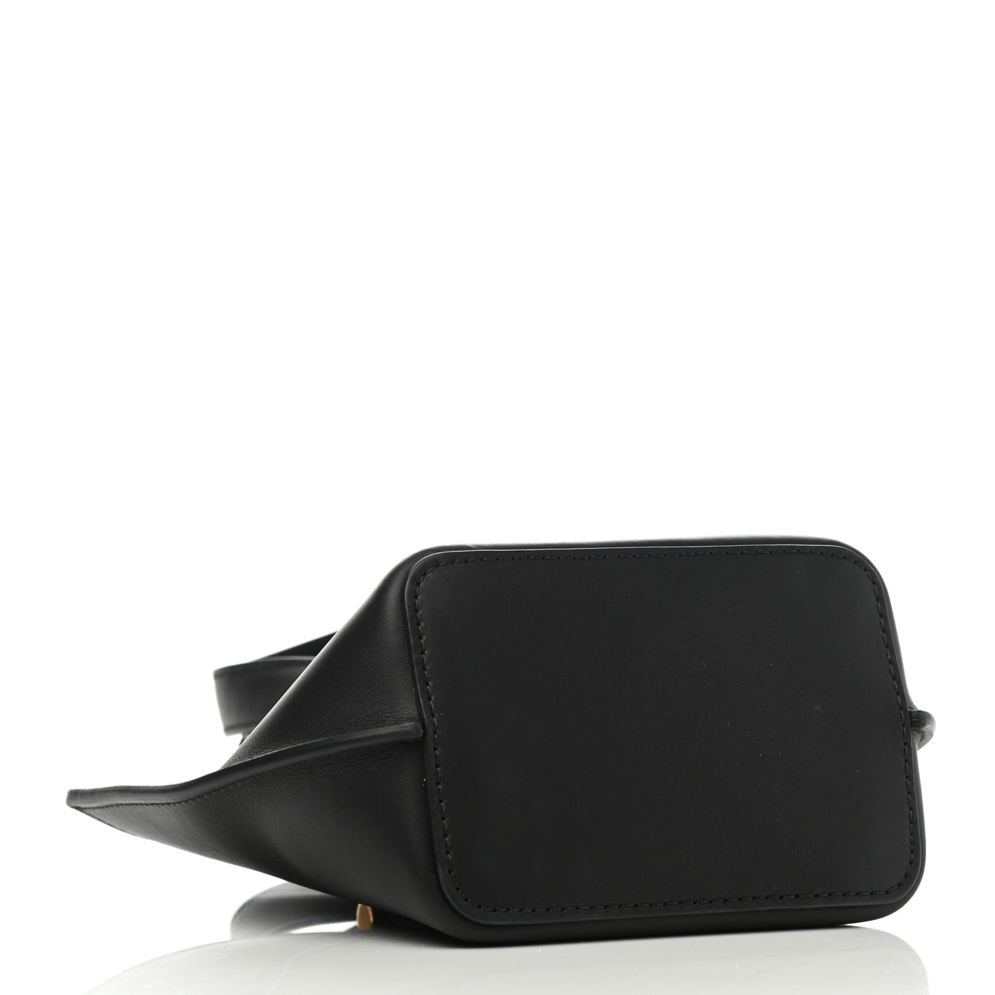 Vitello Mini Virtus Bucket Bag Black