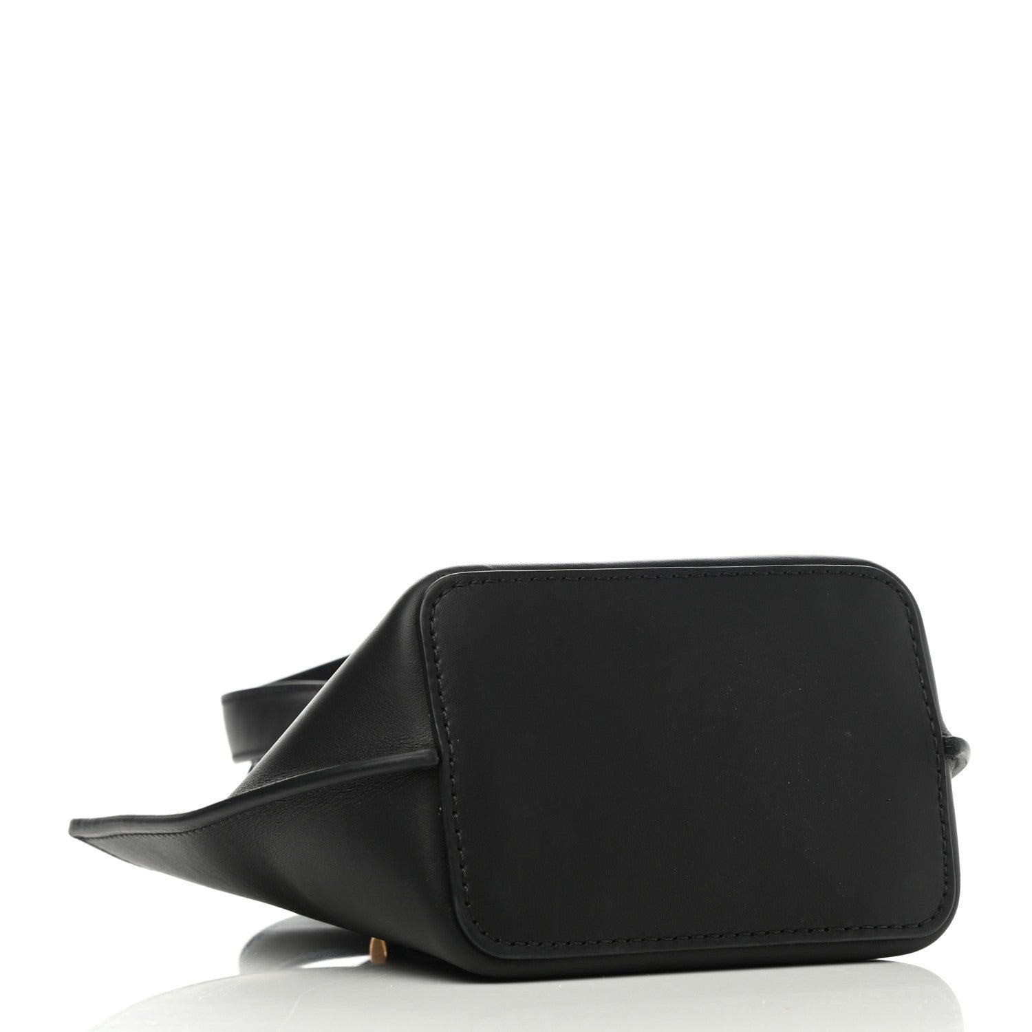 Versace Vitello Mini Virtus Bucket Bag Black 4 of 9