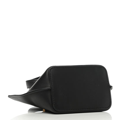 Versace Vitello Mini Virtus Bucket Bag Black 4 of 9