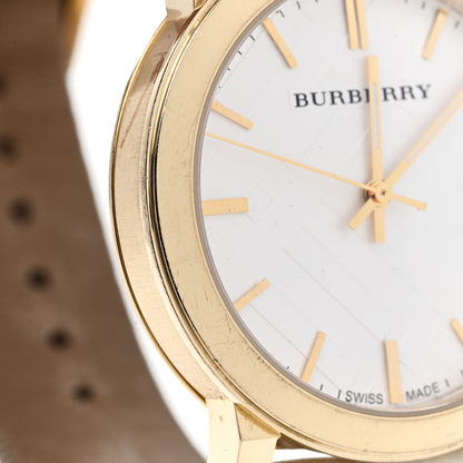 Burberry Stainless Steel Calfskin 38mm The City Quartz Watch Beige BU9015 5 of 5