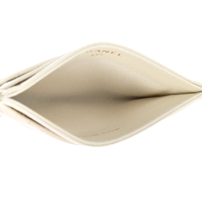 Chanel Caviar Quilted Card Holder White 5 of 8