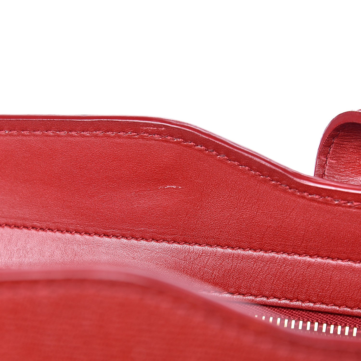 Saint Laurent Textured Calfskin Medium Cabas ChYc Red 12 of 17
