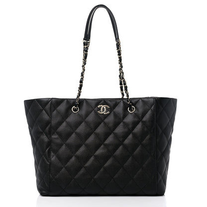 Chanel Caviar Quilted Large Shopping Tote Black 3 of 11