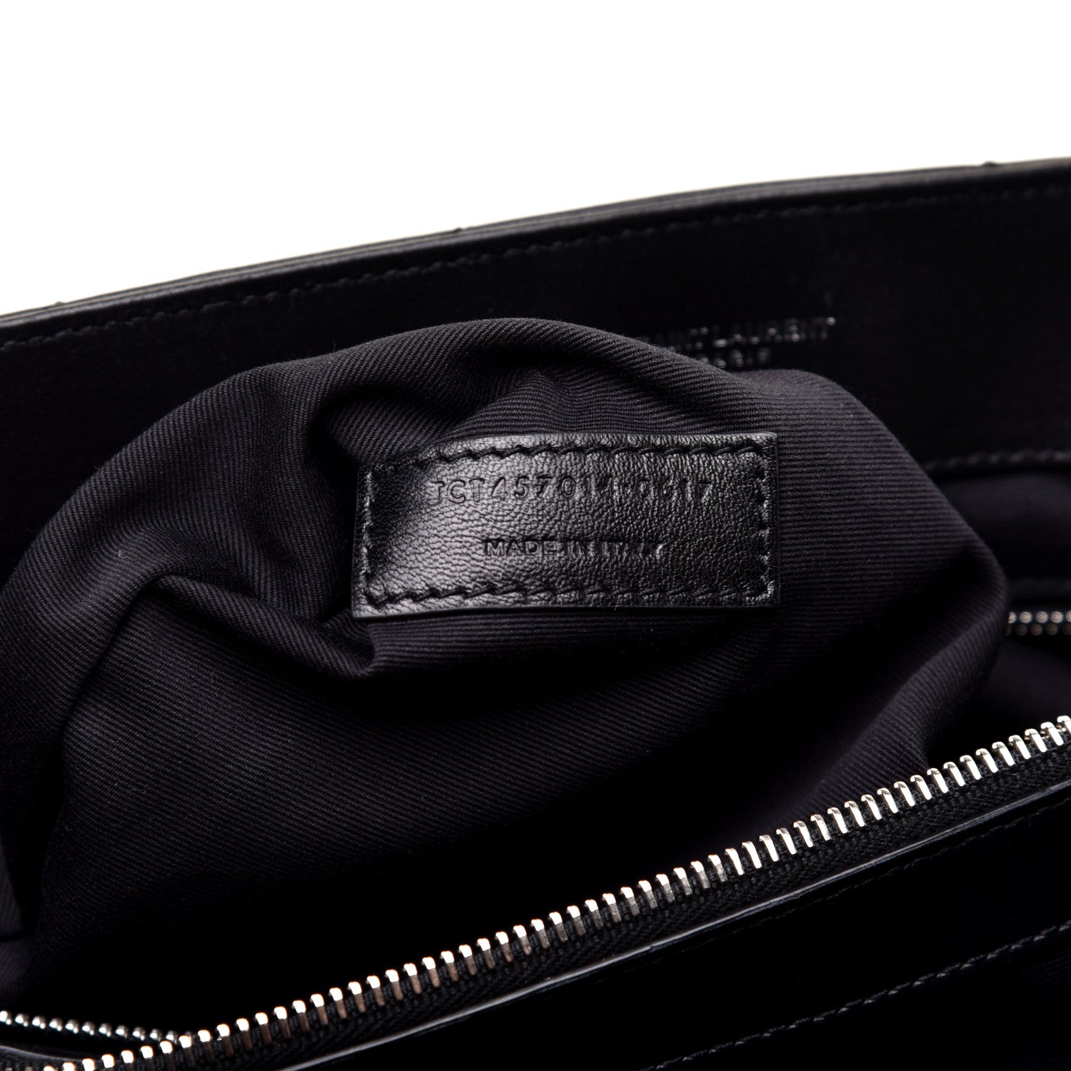Saint Laurent Calfskin Y Quilted Monogram Large Loulou Chain Satchel Black 9 of 11