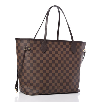 Louis Vuitton Damier Ebene Neo Neverfull MM Rose Ballerine 3 of 11