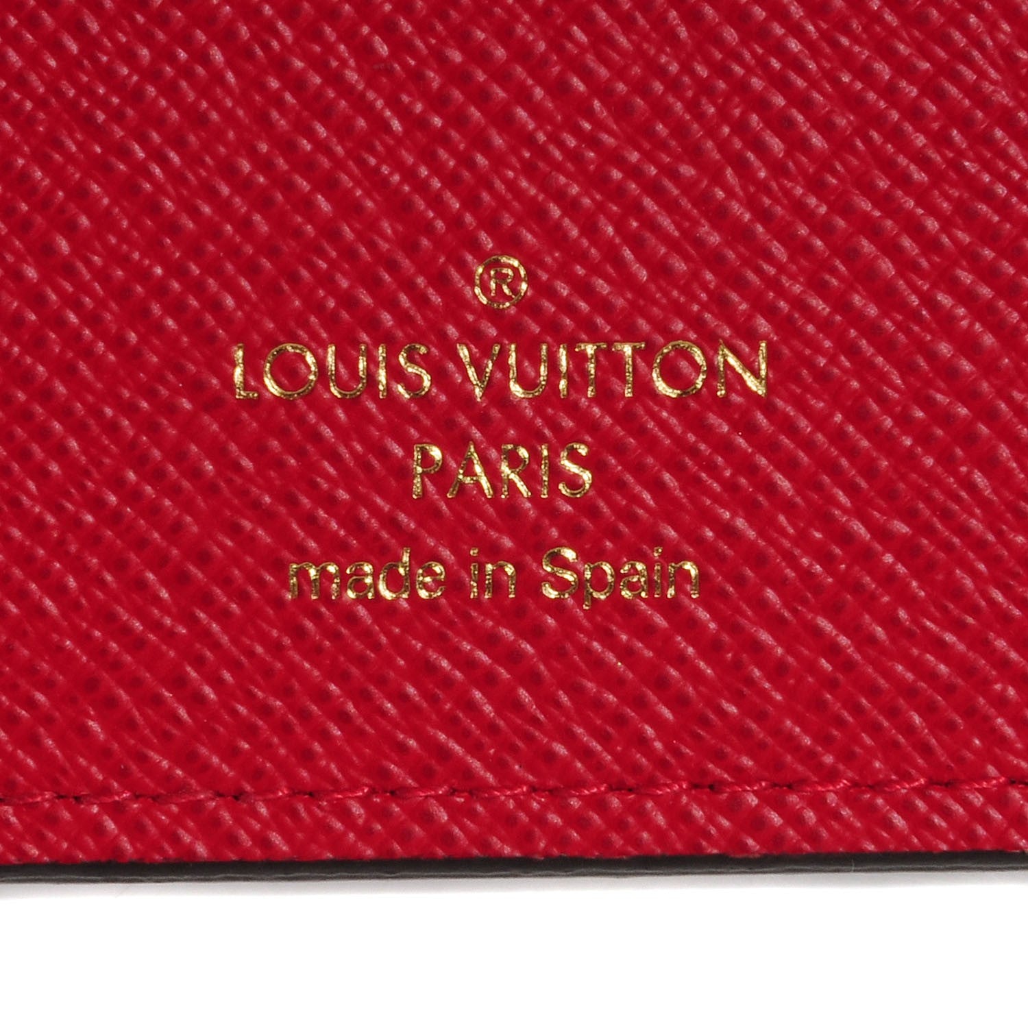 Louis Vuitton Damier Ebene Insolite Wallet Red 7 of 8