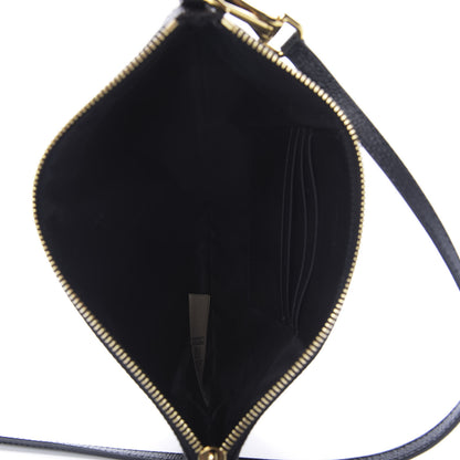 Burberry House Check Derby Peyton Crossbody Clutch Bag Black 5 of 8