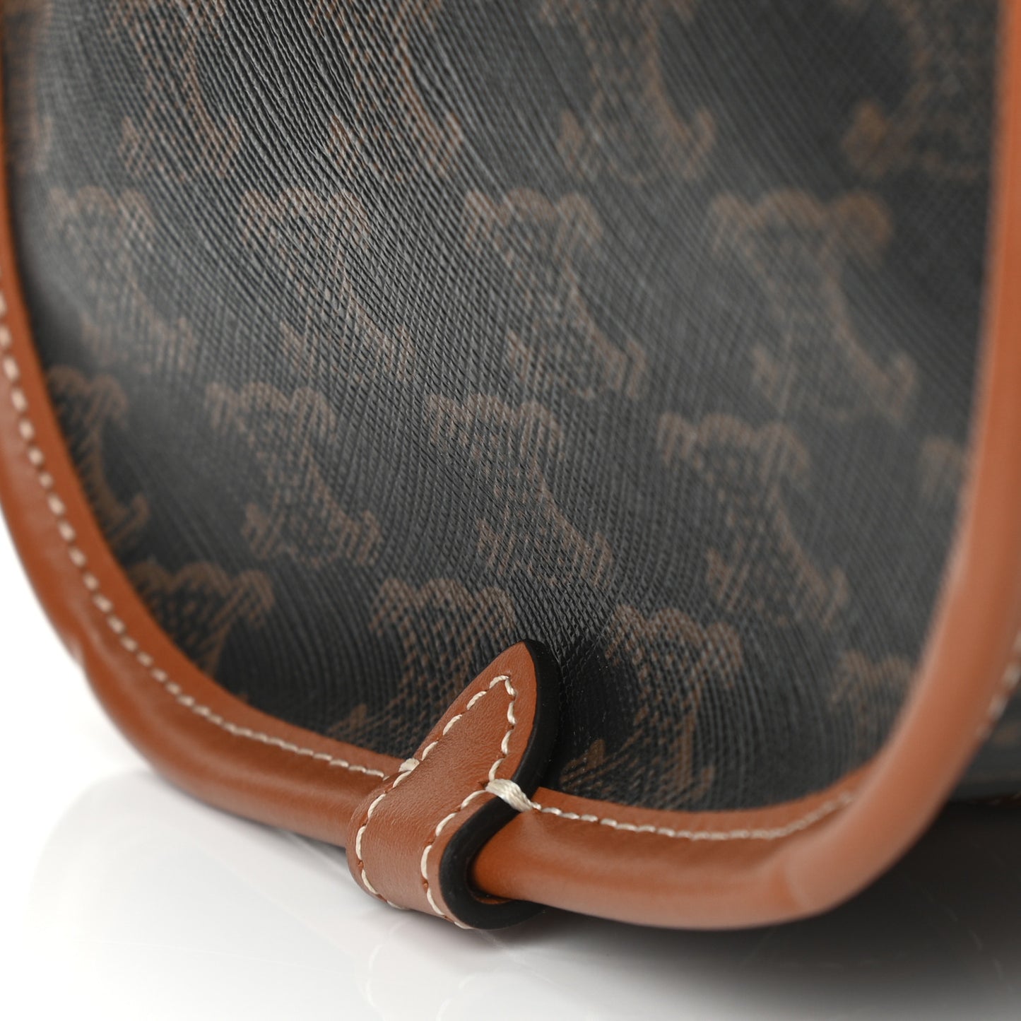 Triomphe Canvas Medium Folco Bag Tan