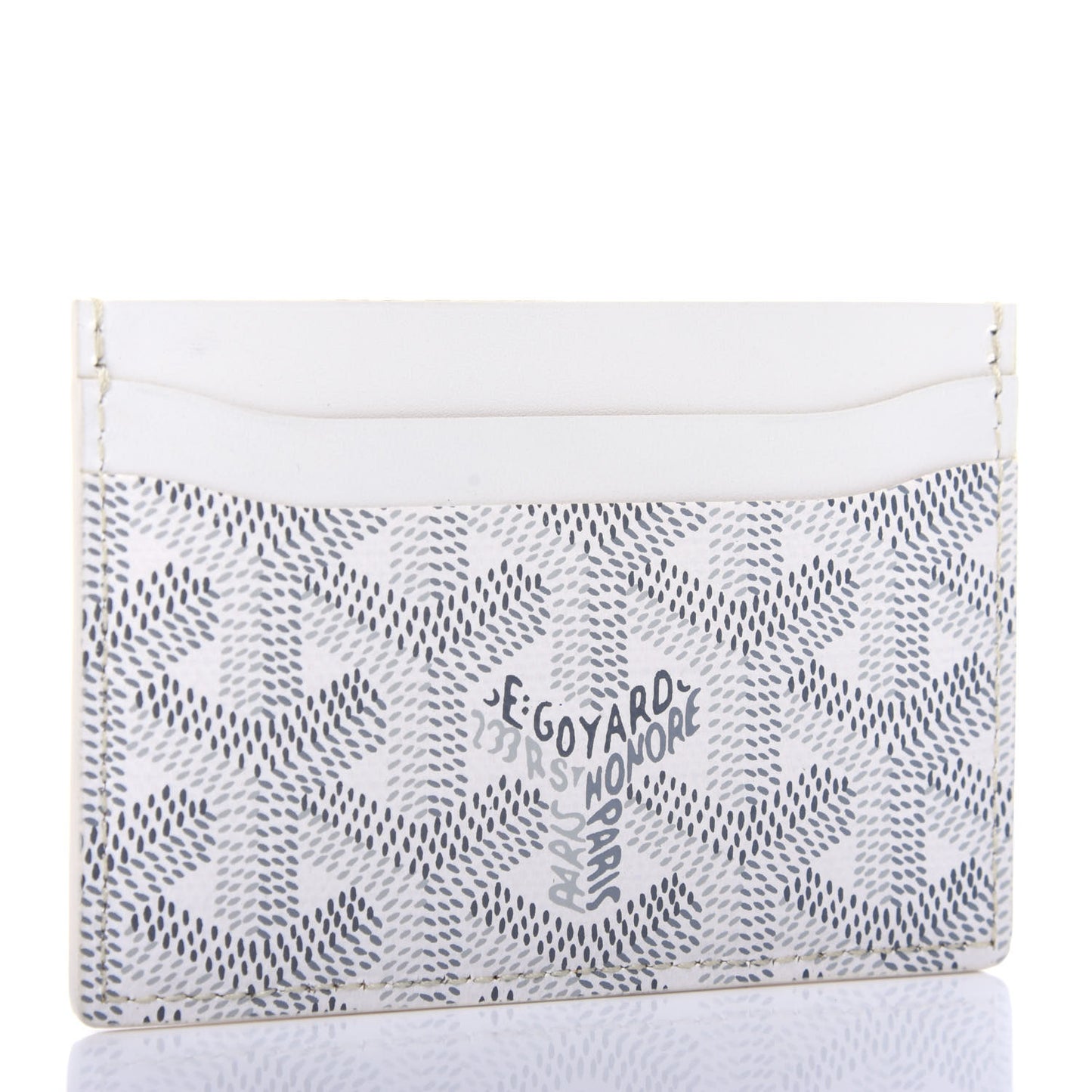 Goyardine Saint Sulpice Card Holder White