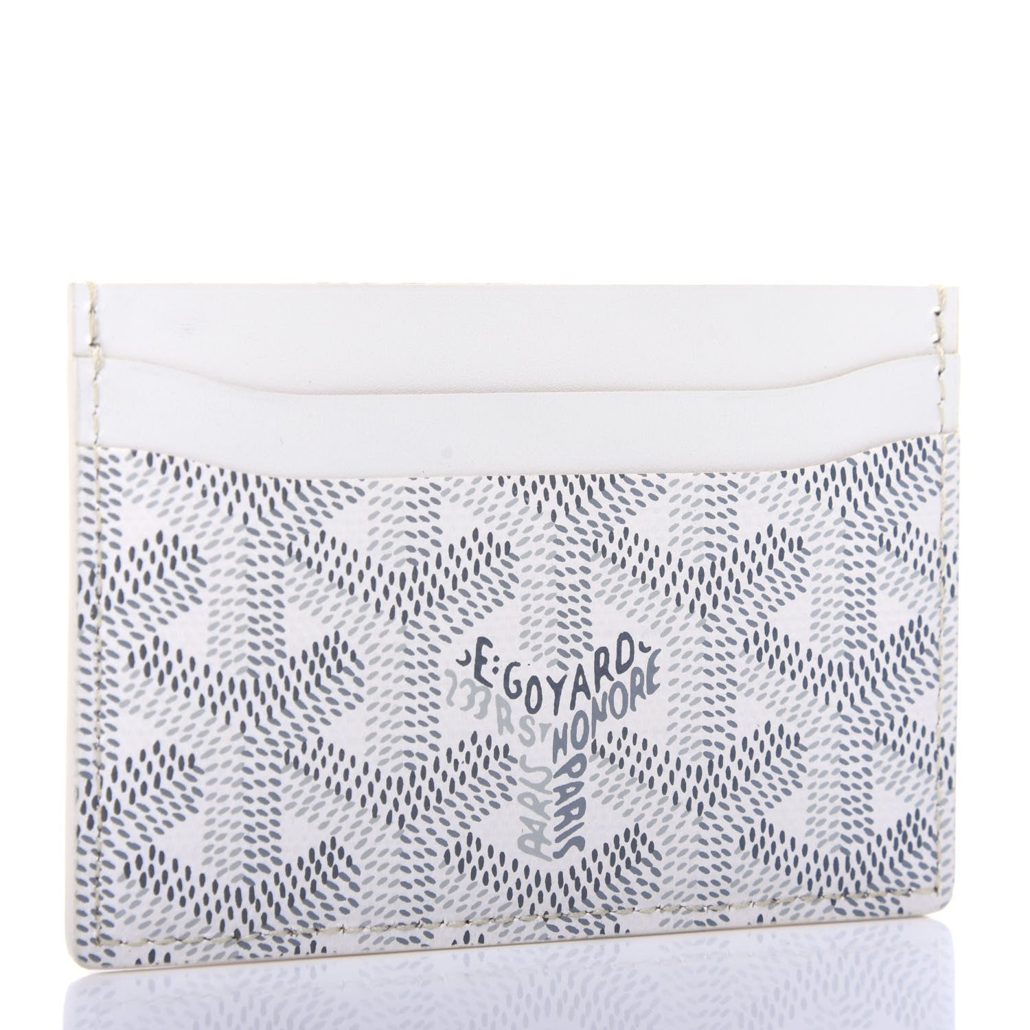 Goyard Goyardine Saint Sulpice Card Holder White 3 of 8