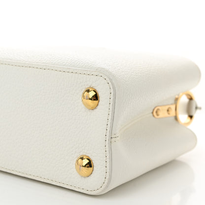 Louis Vuitton Taurillon Capucines BB Snow 9 of 10