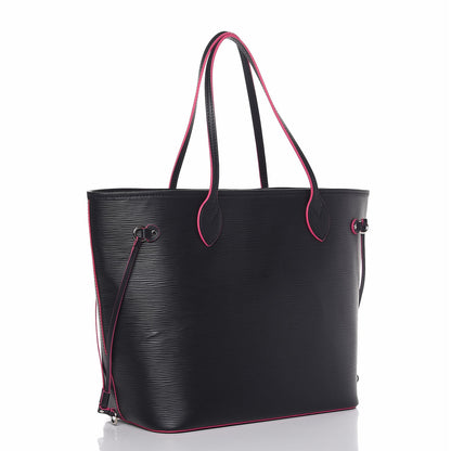 Louis Vuitton Epi Neverfull MM Black Hot Pink 4 of 13