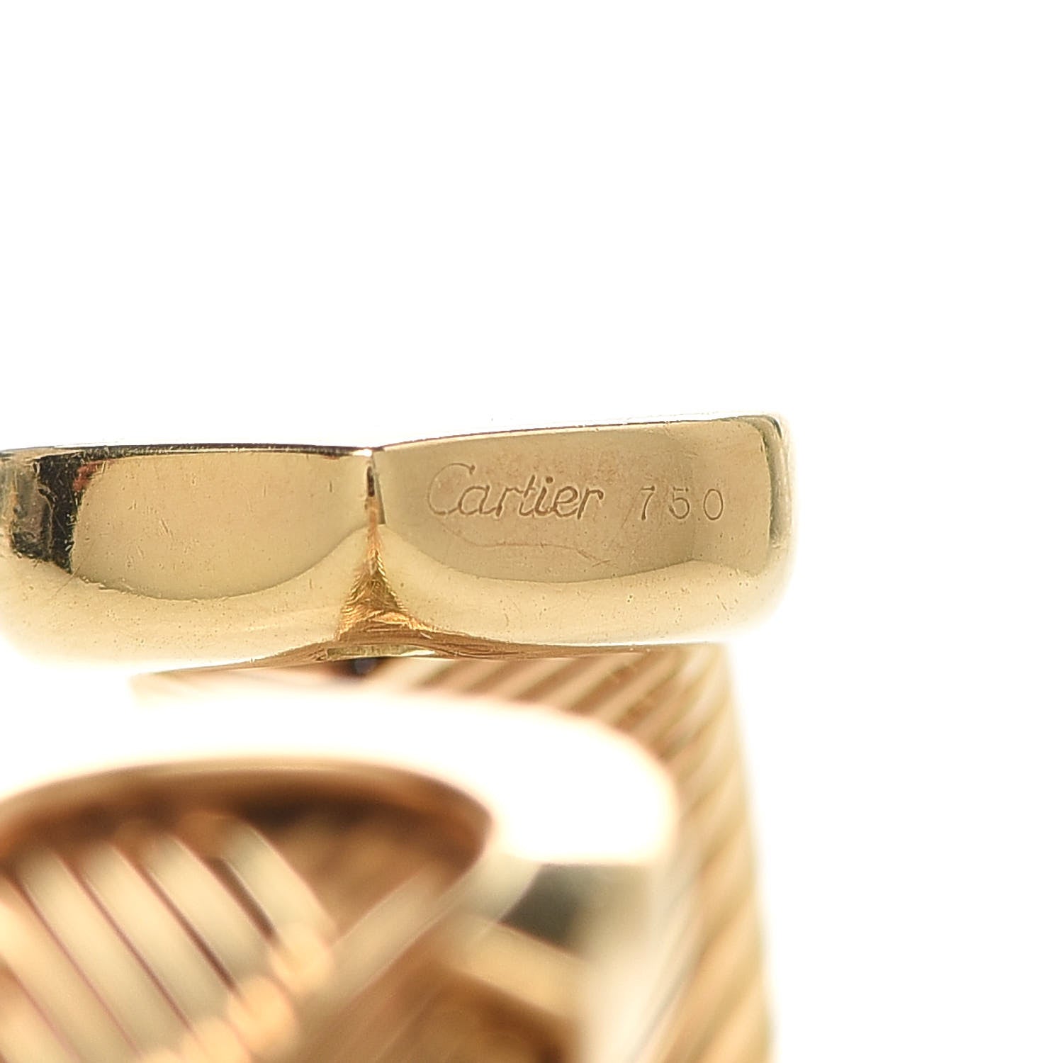 Cartier 18K Yellow Gold C De Cartier Woven Cuff Bracelet 4 of 4