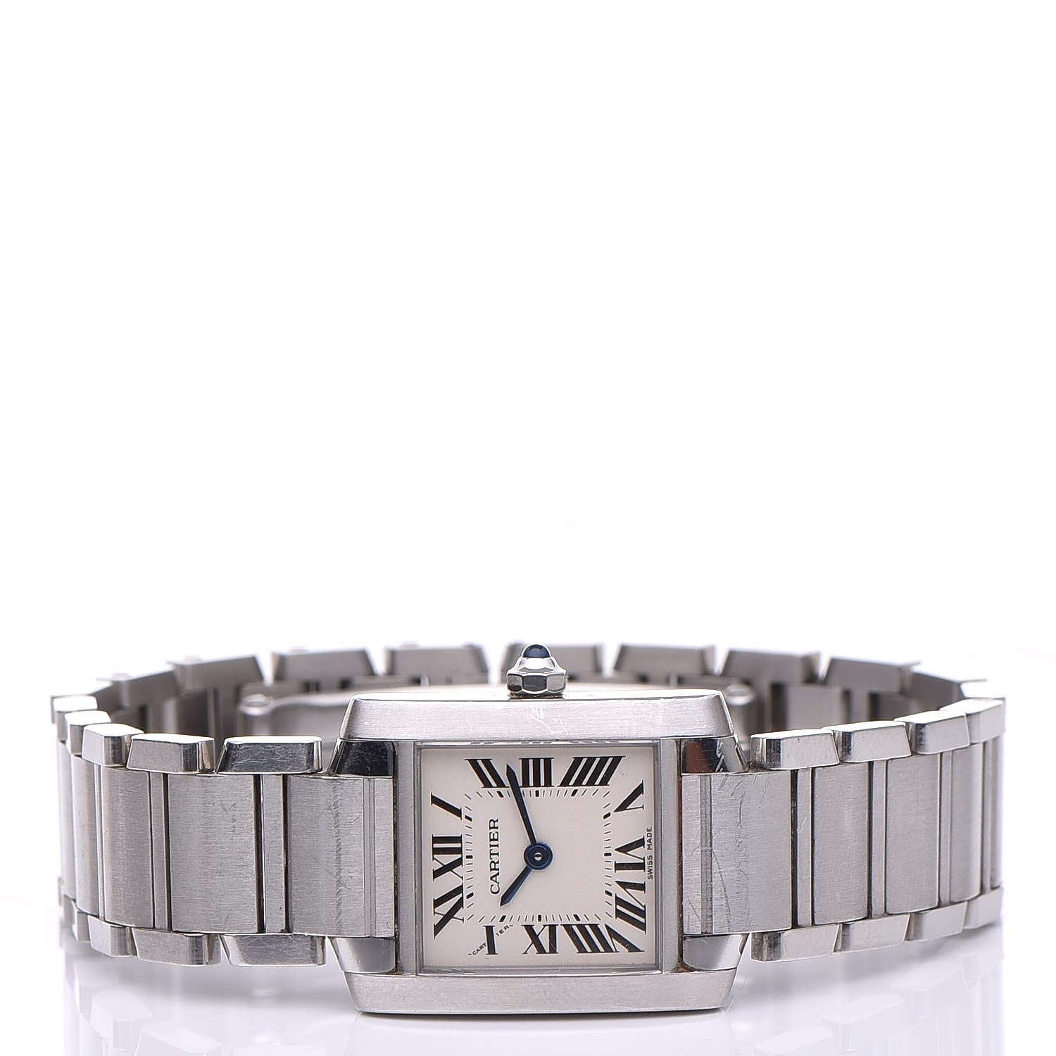 Cartier Stainless Steel 20mm Tank Francaise Quartz Watch 3 of 9
