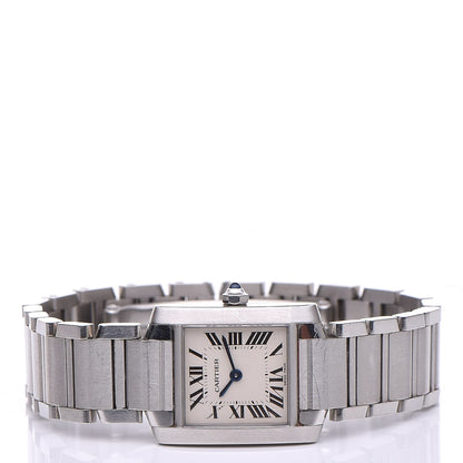 Cartier Stainless Steel 20mm Tank Francaise Quartz Watch 3 of 9