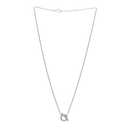 Hermes 18K Rose Gold Diamond Finesse Pendant Necklace 2 of 4