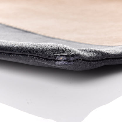 Celine Lambskin Bi-Color Solo Clutch Pouch Nude 6 of 17