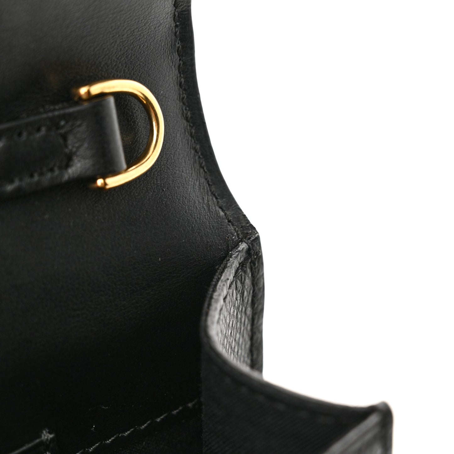 Vitello Liberty F is Fendi Bi-Color FF 1974 Embossed Envelope Belt Bag Maya Black