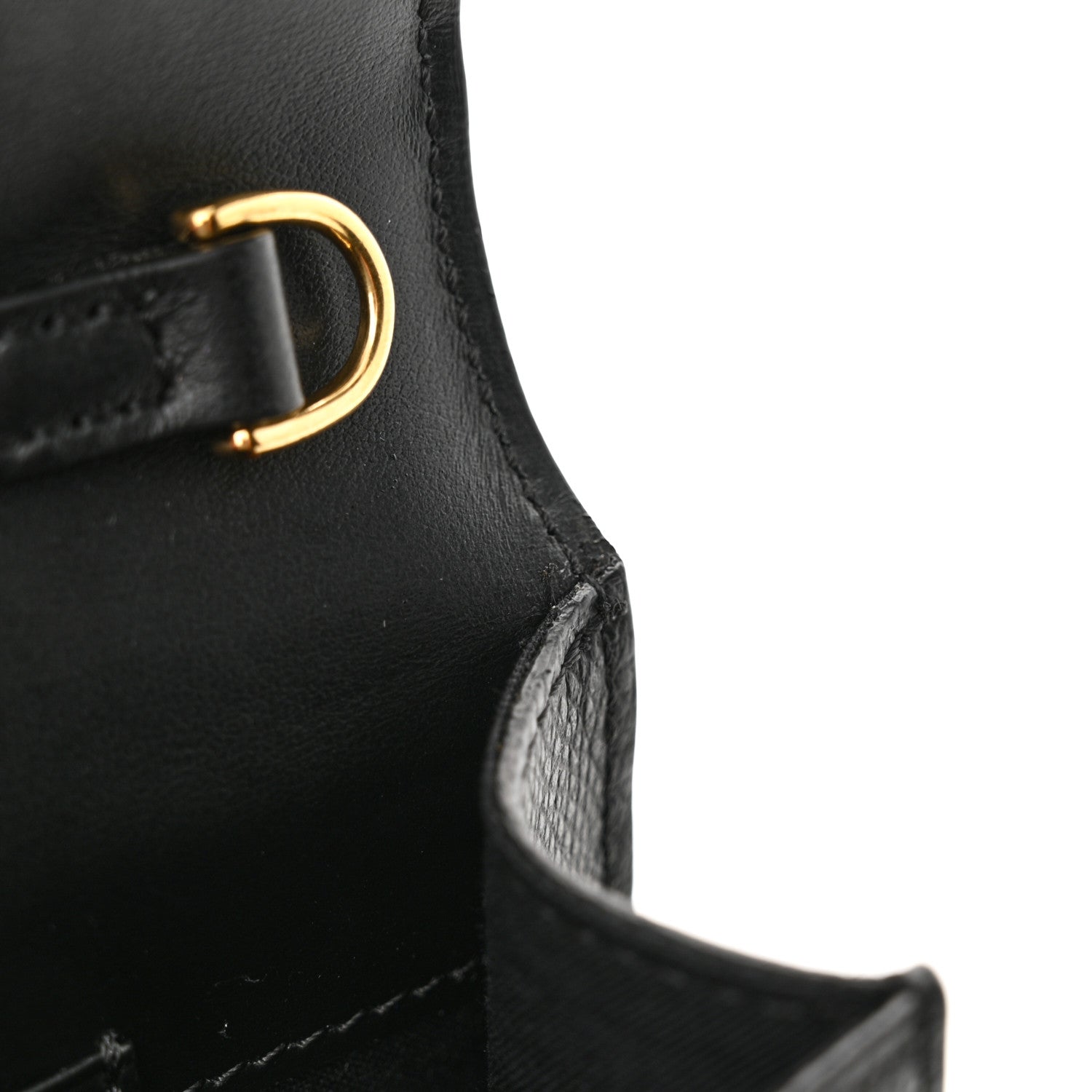 Fendi Vitello Liberty F is Fendi Bi-Color FF 1974 Embossed Envelope Belt Bag Maya Black 11 of 12
