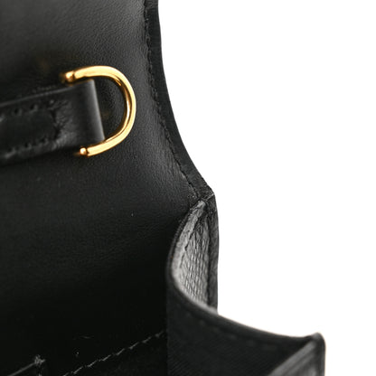 Fendi Vitello Liberty F is Fendi Bi-Color FF 1974 Embossed Envelope Belt Bag Maya Black 11 of 12