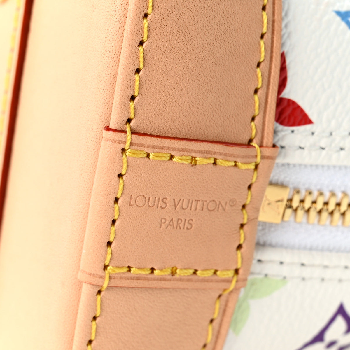 Louis Vuitton LV x TM Monogram Multicolor Alma BB White 6 of 10