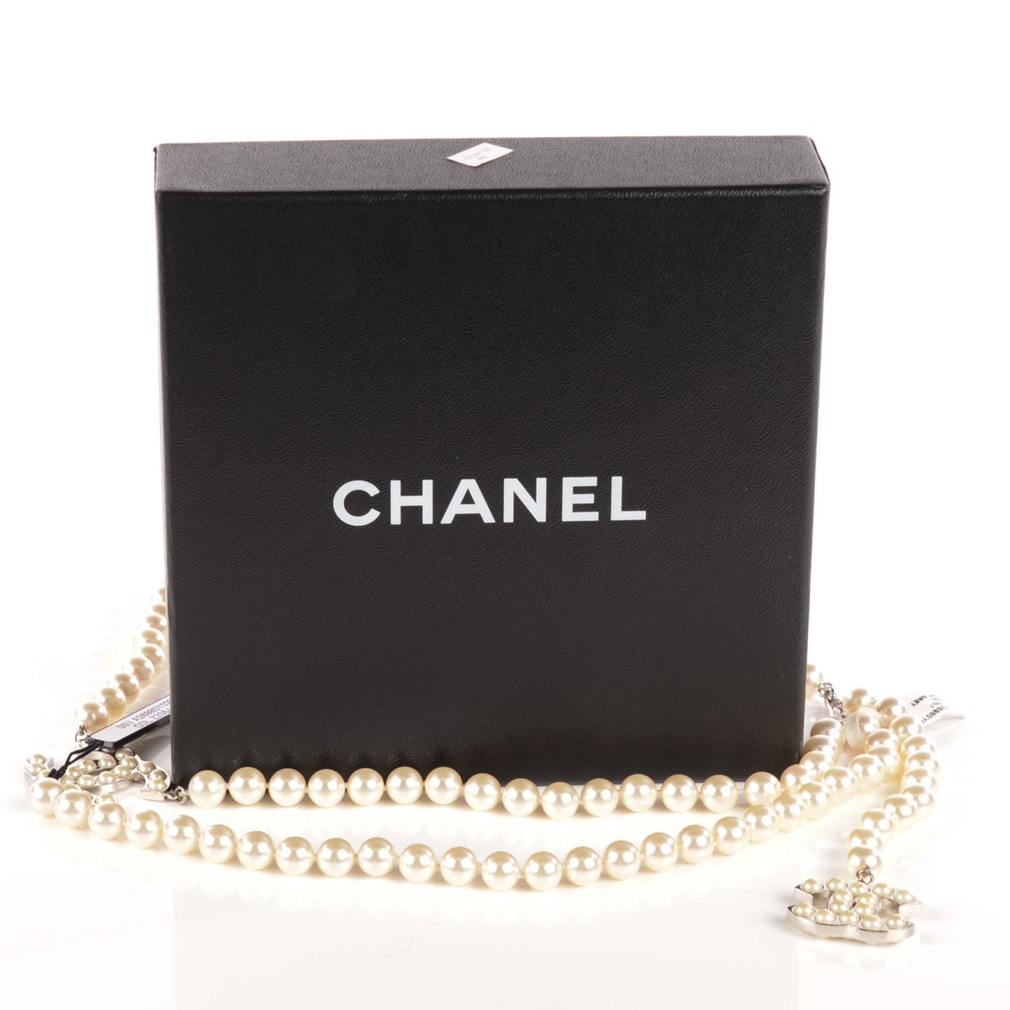 Pearl CC Double Strand Belt Silver