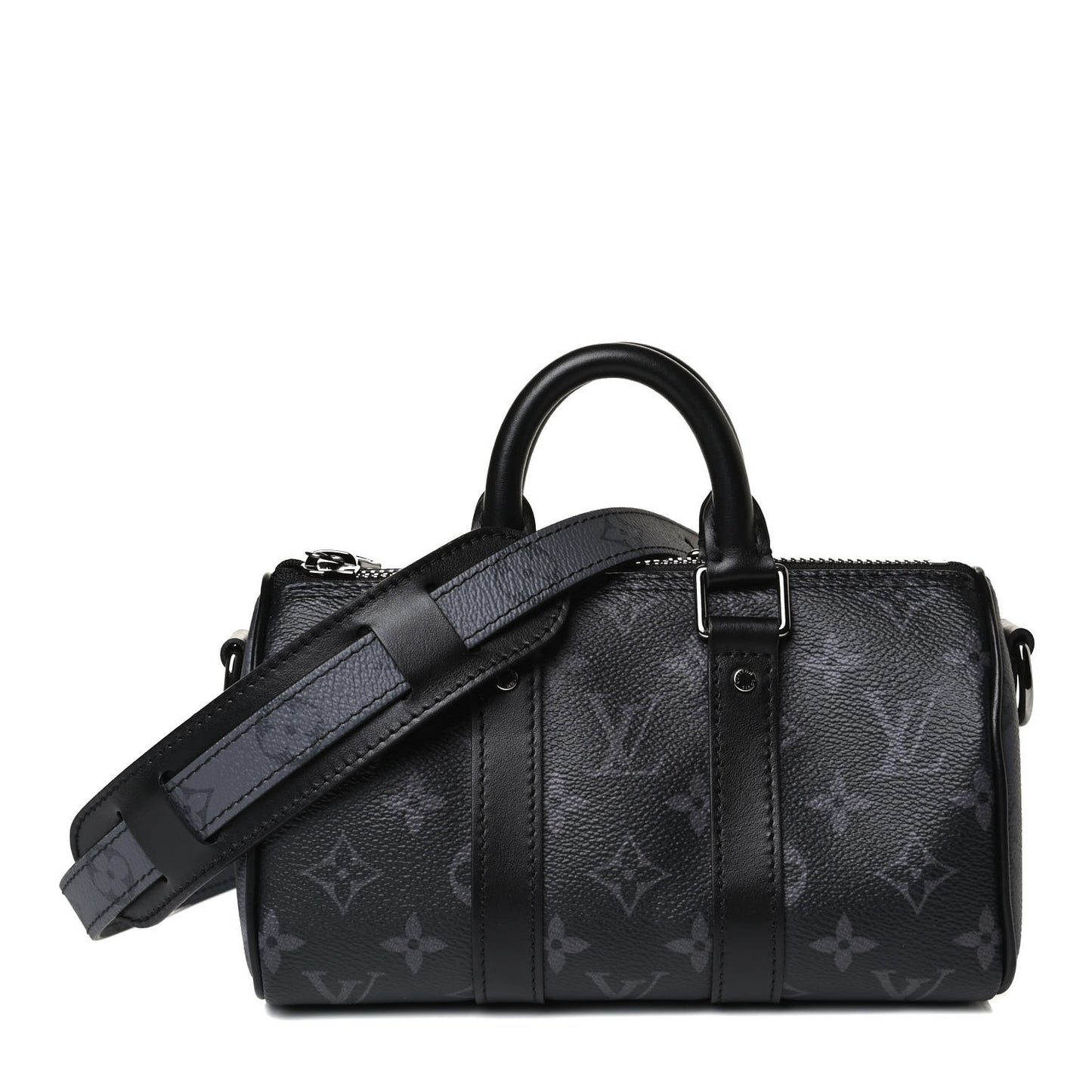 Reverse Monogram Eclipse Keepall XS Black