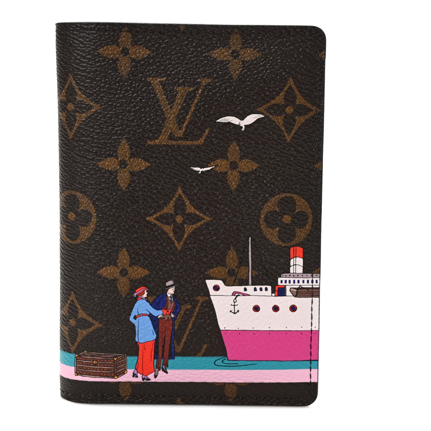 Monogram 2016 Christmas Animation Passport Cover Rose Ballerine