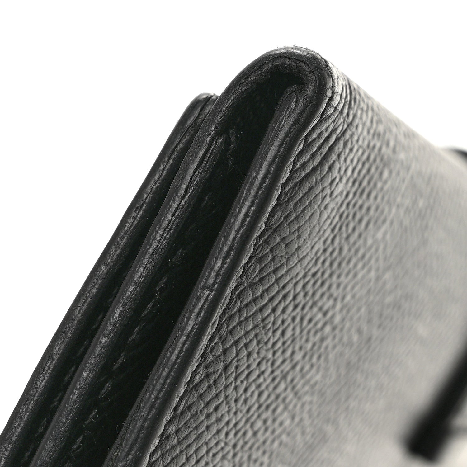 Hermes Epsom Tri-Fold Bearn Gusset Wallet Black 10 of 11