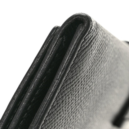 Hermes Epsom Tri-Fold Bearn Gusset Wallet Black 10 of 11