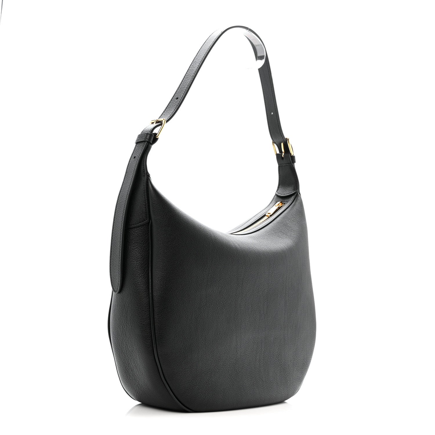 Celine Supple Calfskin Medium Triomphe Heloise Shoulder Bag Black 3 of 11