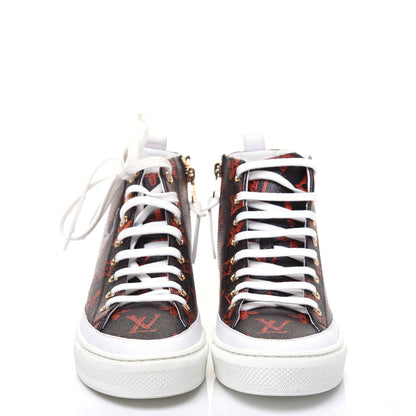 Louis Vuitton Catogram Stellar Sneaker Boots 35 Marron 2 of 14
