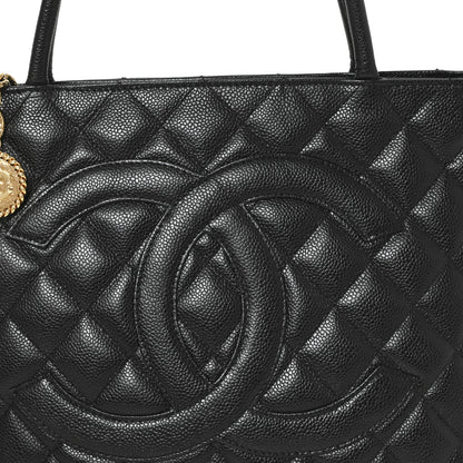 Chanel Caviar Quilted Medallion Tote Black 8 of 10